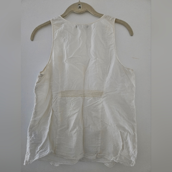 Smart Set white cotton camisole, size small - Picture 2 of 4